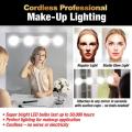 Super Bright Wall Lamp 4 LED Bulb Hollywood Vanity Mirror Light LED Makeup Lights Cordless USB Cosmetic Lighted Dressing Table