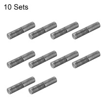 Uxcell 10pcs 32x8mm 37x9mm 48x10mm 53x16mm Male to Female Steel Hinge Pin Heavy-duty Weld-on Hinge Home Gate Door Window Part