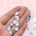 50g/lot Cute Rainbow Fiom Polymer Hot Soft Clay Sprinkles For Crafts DIY Making Nail Art Decorations Slime Filling Material:10mm