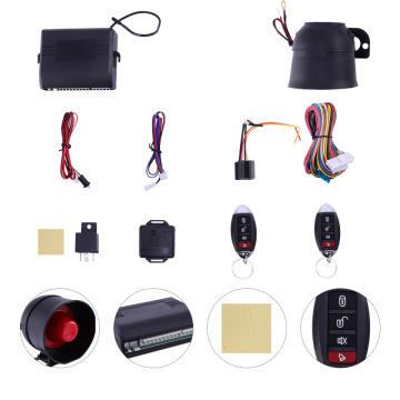 1 Set Car Alarm System One-way Anti Theft Remote Control Security System Burglar-proof Lock for Vehicle