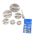 6 Pcs HSS Metal Circular Saw Disc Wheel Blades Cut Off Drill Rotary Tools Fine Precision Cuts For Small Cut Off Jobs