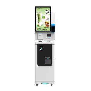 Retail Checkout Kiosk with Cash Payment System