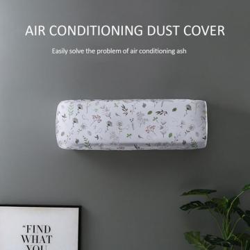 Flower Pattern Air Conditioning Cover Home Decor Air Conditioner Waterproof Cleaning Cover Washing Anti-Dust Cleaning Cover 1PC