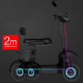Electric tricycle 48V lithium battery 500w high speed motor Hydraulic front fork suspension Double electric bicycle 35km/h