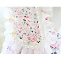 Free Shipping Handmade Dog Clothes Dog Princess Dress Fresh Plum Floral Cute Cats Pet Outfit Lace Skirt Poodle Maltese Yorkies