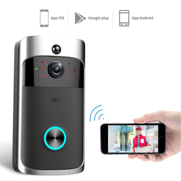 New Smart Wireless WiFi Video Doorbell Two-way Intercom Infrared Night Vision Doorbell Camera Support APP for Android IOS Phone