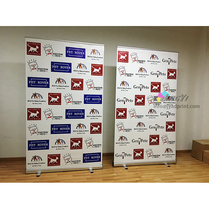 Custom print 120X200CM Roll up banner, exhibition pull up display stand (free shipping to Japan, Korea, Singapore, Malaysia)