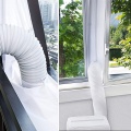 AirLock Window Seal for Portable Air Conditioner,400 Cm Flexible Cloth Sealing Plate Window Seal with With Zip and Adhesive Fast