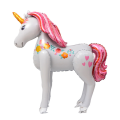 3.8ft Tall Unicorn Party Decorations 3D Walking Giant Unicornio Animal Foil Balloons Girls Birthday Party Decor Kids Supplies