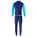 Mens 2mm Neoprene Elastic Zipper Jacket Top Long Pants Split Wetsuits Diving Suit Swimsuit Surf Scuba Dive Snorkeling