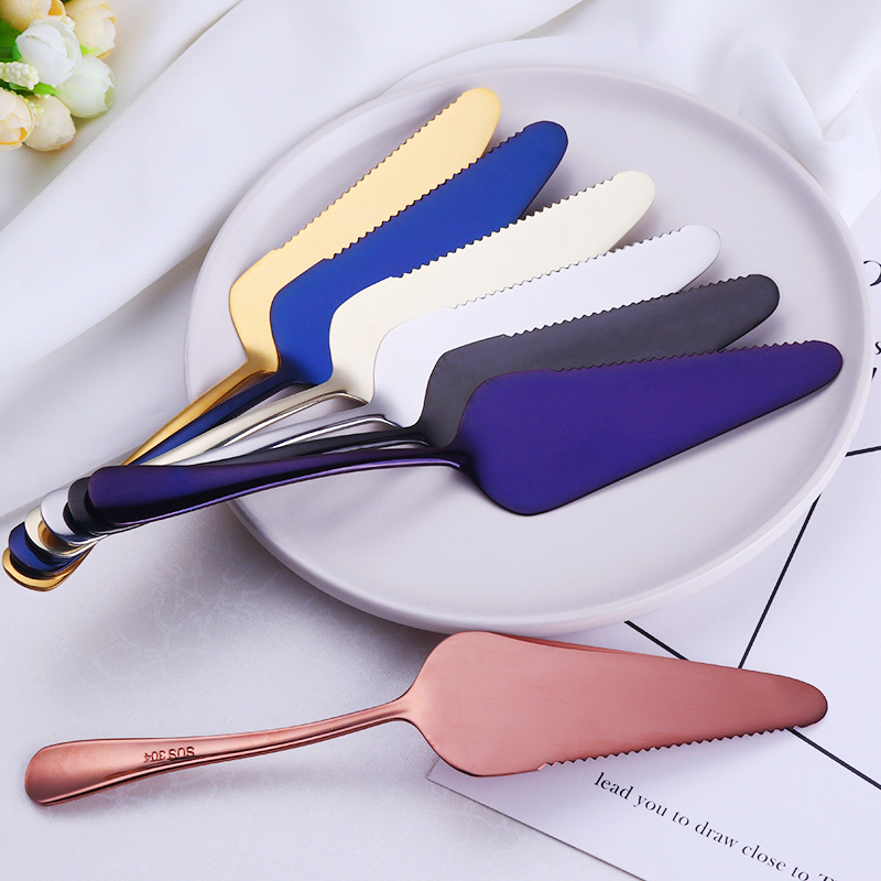Stainless Steel Cake Pizza Shovel Knife Butter Knife Cheese Dessert Cutlery Bakeware Cake Spatula Tool baking & pastry spatulas