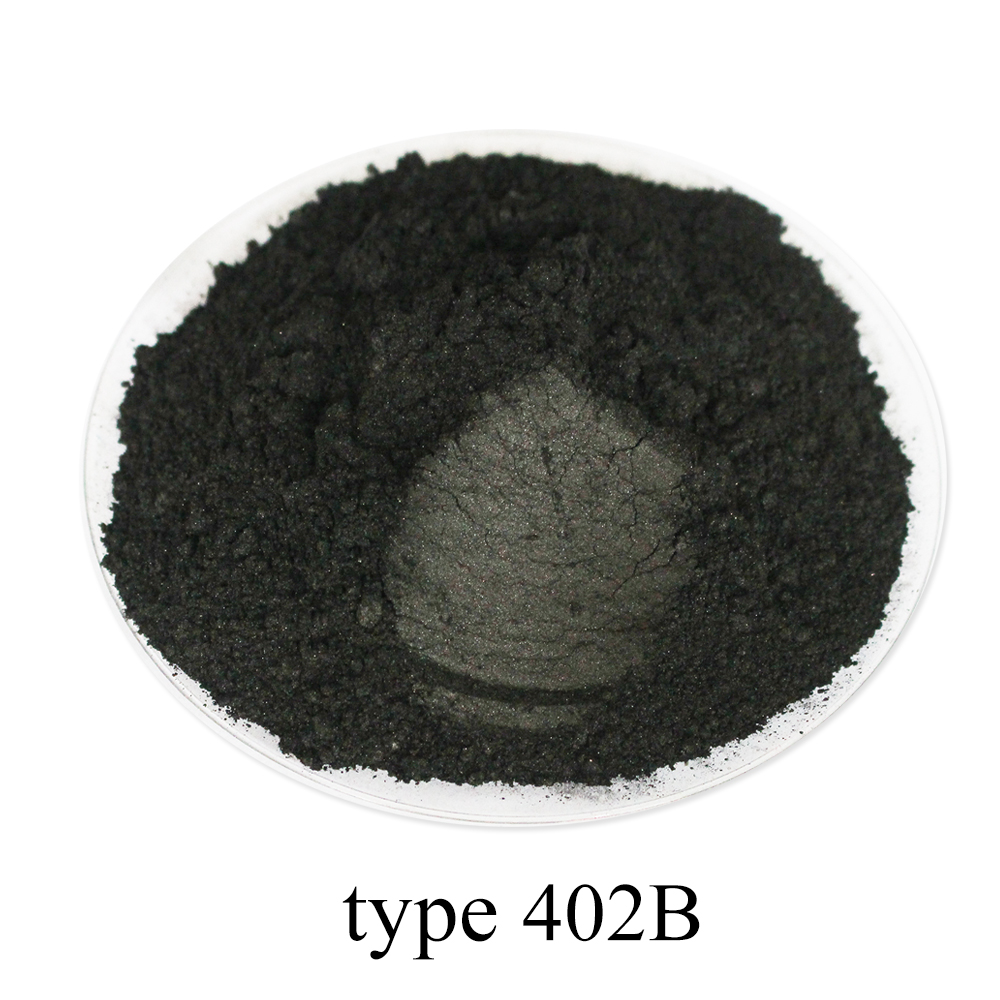 Pearl Powder Coating Mineral Mica Dust DIY Dye Colorant 50g Black Type 402B for Soap Eye Shadow Cars Crafts Acrylic Paint Pigmen