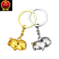 Car Keychain Creative Metal 12 Zodiac Pig Car Key Chain Key Rings Men's waist hanging Keychain Car Key Holder Auto Car Accessori