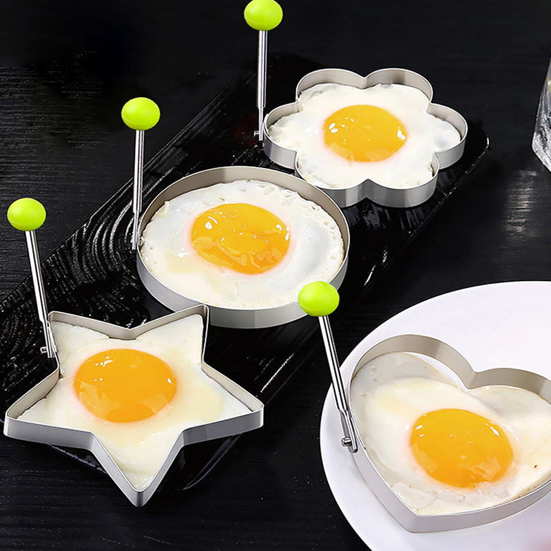 1pcs Creative Thick Stainless Steel Fried Egg Lovely Fried Egg Mold Fried Egg Mold Fried Egg Ring Egg Shaper Kitchen Product