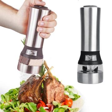 Kitchen Cooking Tools 2 IN 1 Electrical Salt And Pepper Mill Premium Salt Shaker Spice Herb Grinder Spice Mill Dropshipping