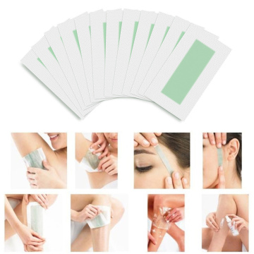 10pcs/set Hair Removal Cold Wax Strips Paper For Body Facial Leg Arms Double Side Painless Shaving Depilation Skin Care Tools