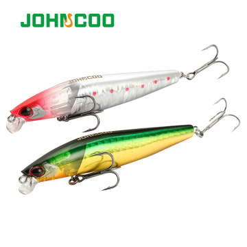 JOHNCOO 100mm 13g Minnow New Hot Model Professional Quality Fishing Lures with Flash Blade Hard Floating Wobblers Crankbait