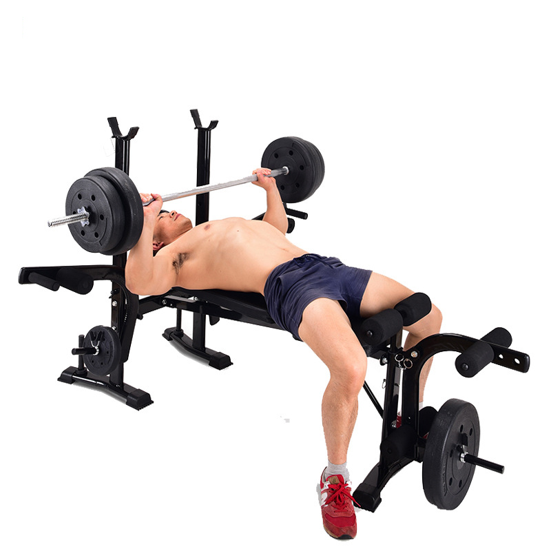 Multifunctional Household Dumbbell Training Fitness Equipment Weight Bench Press Squat Rack Barbell Bed For Bench Press