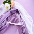 Princess Style Lace Multi-Layer Ruffled Bedding Bed Skirt Twin Full Queen King Coverlet Romantic purple Bed Skirt pillowcase set