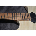 2019 NK Headless guitar Fanned Frets Electric guitar clear Flame Maple top Roasted Flame Maple Neck Guitar free shipping