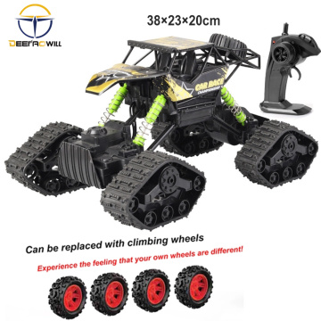 2020 4WD Rc Car Off-road Climbing Remote Control Car 2.4Hz Radio Controlled Car Tracked Rc Car Child Toy High Speed Climbing Car