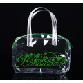 Custom Transparent PVC Handbag Promotional Tote Bag PVC Plastic Vinyl Shopping Bag with Customized Logo Printing