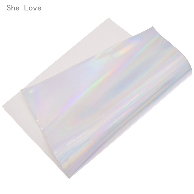 Chzimade Leather Holographic Laser Fabric DIY Waterproof Surface Material DIY Craft Making Accessories