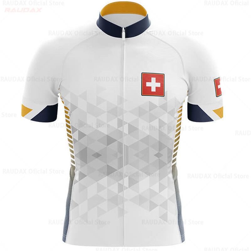 2020 Switzerland Cycling Jerseys Summer Short Sleeve Shirts Men Bicycle Clothing Maillot Ropa Ciclismo Racing Tops Bike Clothes