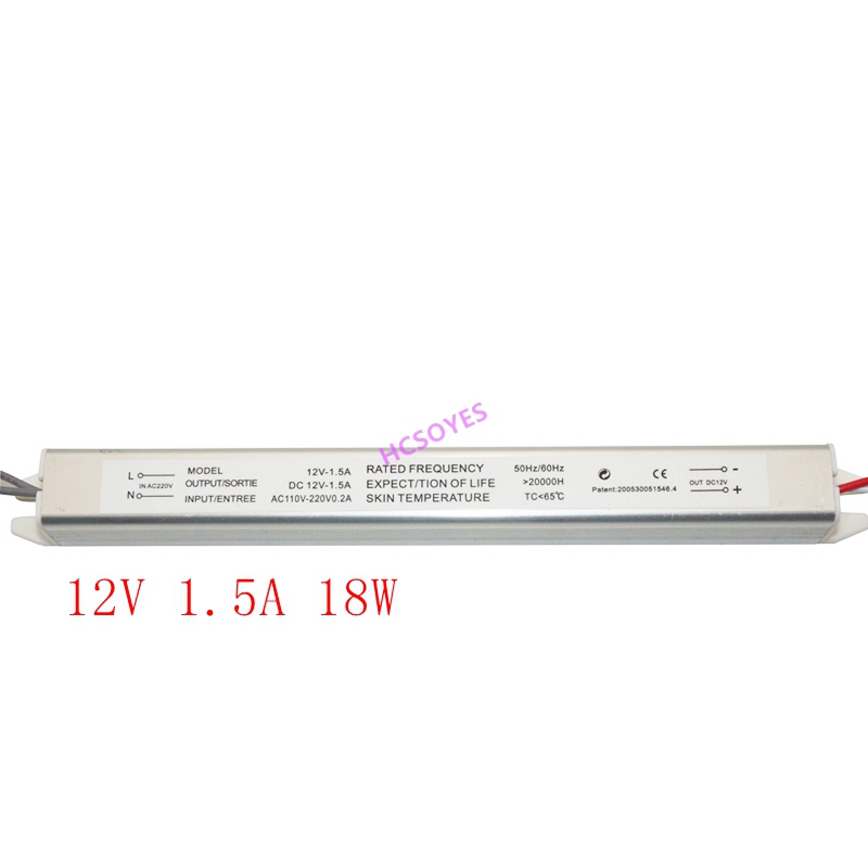 DC12V 2A 3A 4A 5A 18W 24W 36W 48W 60W Ultra thin Switching LED Power Supply Lighting Transformer Slim Advertising Box sign