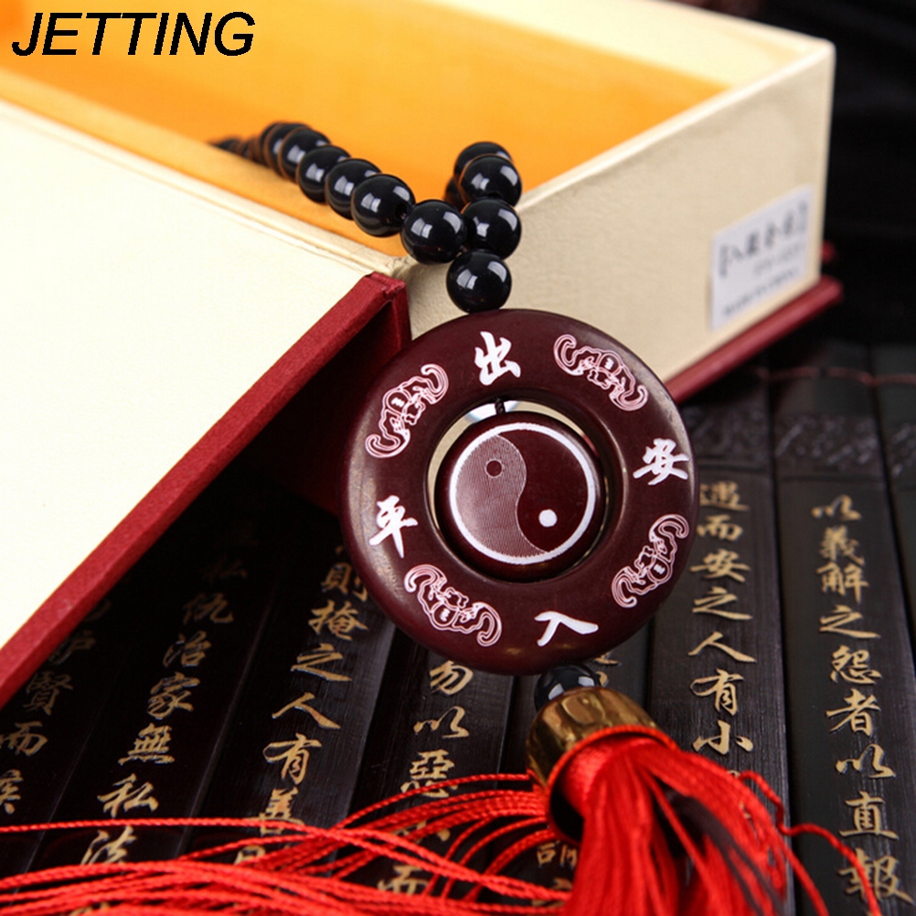 JETTING New Ornaments Fashion Car Interior Accessories Gold Plated Double Gourd Lucky Entry Car Pendant