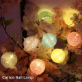 Cotton Ball Lamp