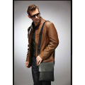 Classic Plaid Design Business Men's Bag Retro Brand Men's Handbag Casual Plaid Shoulder Bag for Men