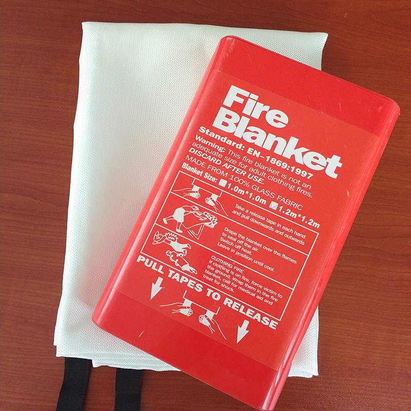 New fire blanket home fire protection certification national standard home kitchen silicone fiberglass box fire blanket commerci