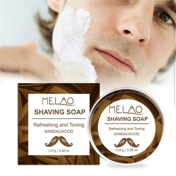 Newest 110g Shea Butter And Honey Men Bead Shaving Soap Cream Foaming Lather For Razor Barber Salon Tool Shaving Soap