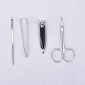 4Pcs/set Nail Clipper Set Pedicure & Manicure Stainless Steel Nail Scissors Sickle Ear Spoon Beauty Nail Tools