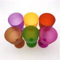 6 Pcs/set Food Grade PP Plastic Wine Glasses Goblet Champagne Party Picnic Bar Drinking Glasses Colorful Frosted Glasses