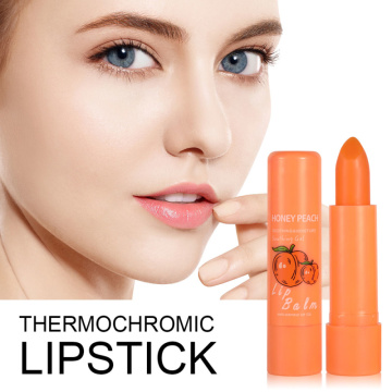 Natural Temperature Lipstick Change Color Peach Jelly Long Lasting Moisturizing Sweet Cute Peach Lips Nutritious Cosmetic TSLM1