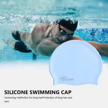 Comfortable Flexible Elastic Diving Swim Pool Hat for Adults Kids Adult Swimming caps Teens PU Waterproof Swimming Pool Hat Long