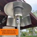 Patio Heater Reflector Shield Outdoor Heaters for Propane Natural Gas Table Top Heaters Foldable Garden Supplies 1/3pcs