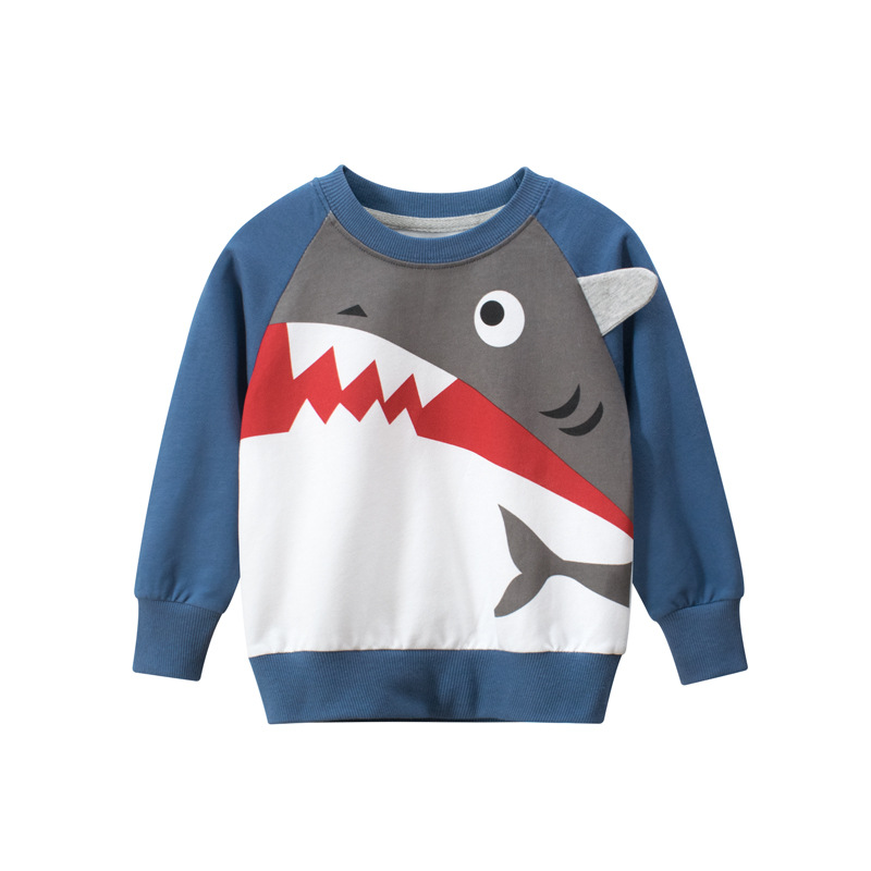 Children Cartoon Sweatshirts Boys Girls Kids Sweatshirt Tops Hoodies Spring Autumn Clothes Toddler Sweatshirt Baby Boy Outfit