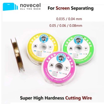 100m* 0.08mm 0.06mm 0.05mm 0.04mm Alloy Steel Molybdenum Wire Cutting Wire Line LCD Display Screen Separator Repair