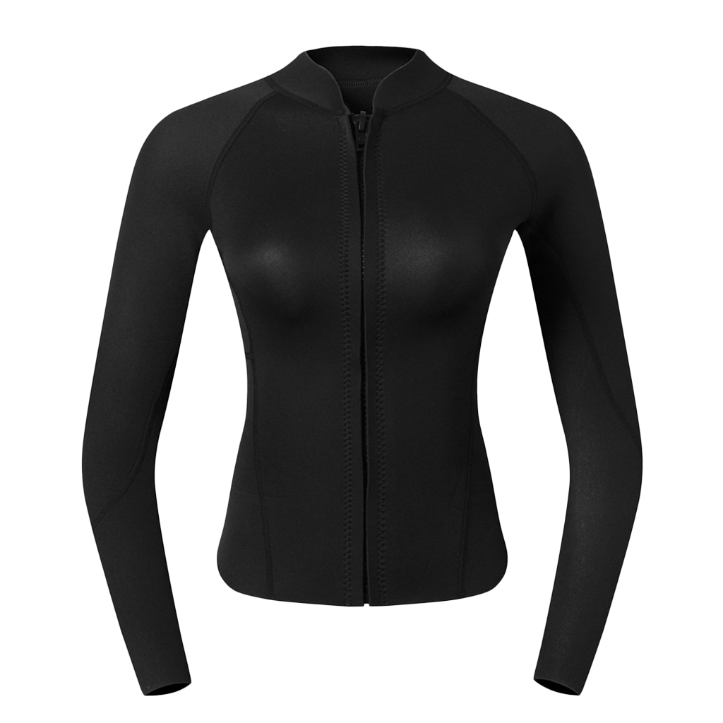 Women Wetsuit Top For Scuba Diving Snorkeling Surfing Kayaking Canoeing Women UV Sun Protection Long Sleeve Rash Guard