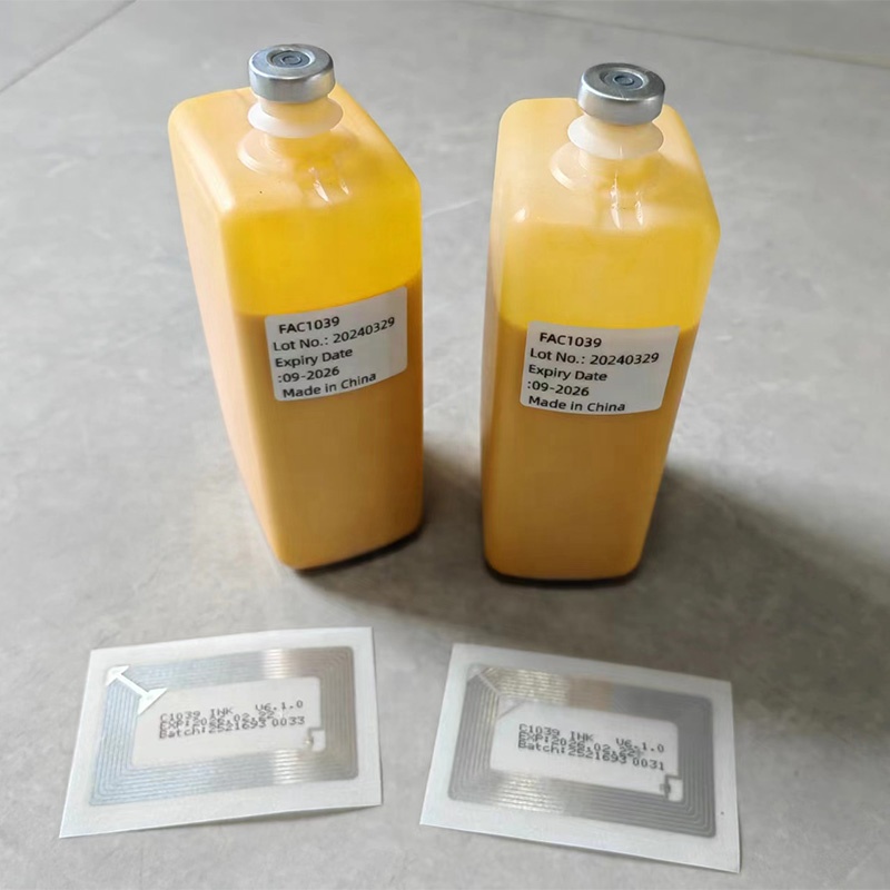 Good quality Linx 1039 yellow ink with chip 500ML for Linx 8900 CIJ inkjet printer1