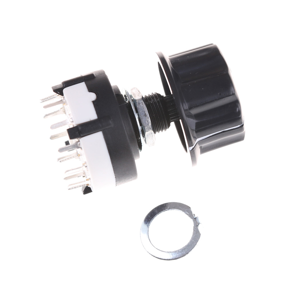 1pc RS26 1 Pole Position 12 Selectable Band Rotary Channel Selector Switch Single Deck Rotary Switch Band Selector High-quality