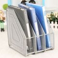 3Column Black/Silver Metal Mesh Document Rack File Holder Letter Magazine Newspaper Tray for Home Office Desk Organizer Supplies