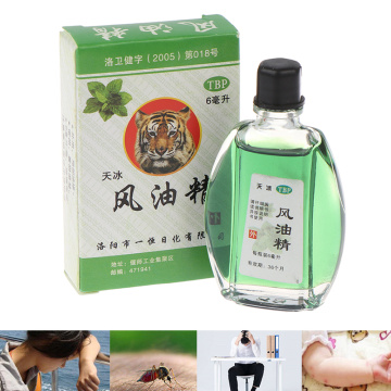 6ml Fengyoujing Mint Pure Essential Oils Suitable For Anti Mosquito Motion Sickness Migraine Headache Treatment Massage Oil