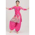 India Traditional Woman Cotton Pants Ethnic Style Performance Bottoms Dance Loose Pants