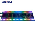 Aiyima 5PCS 5V RGB LED level indicator VU Meter Amplifier Board DIY MCU Adjustable Display Pattern Dual Channel Dual 24