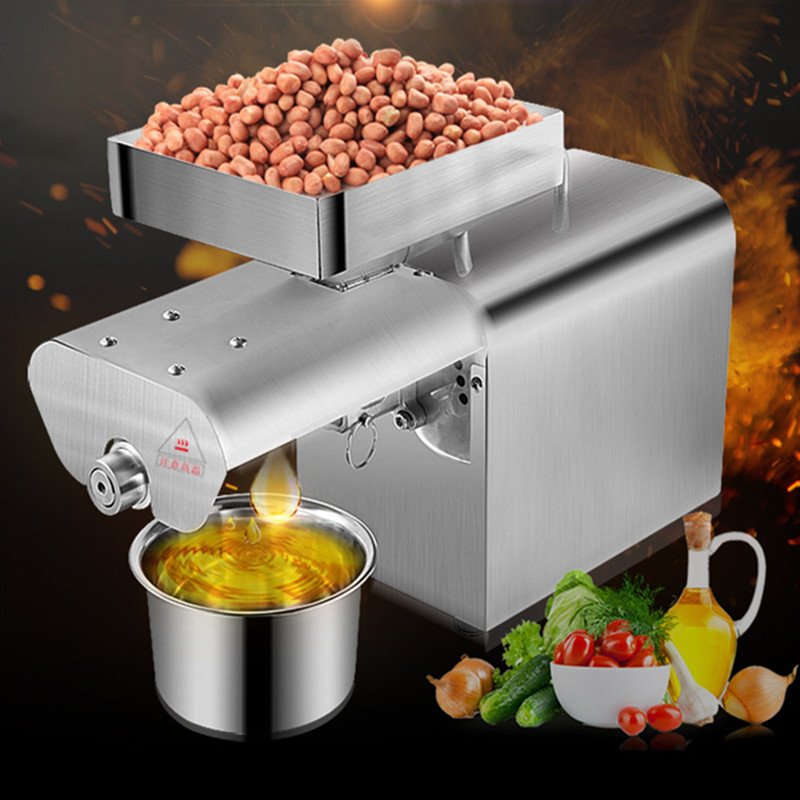 Olive oil press machine stainless steel peanut presser cold&hot pressing oil machine for sesame melon seeds rapeseed flax walnut