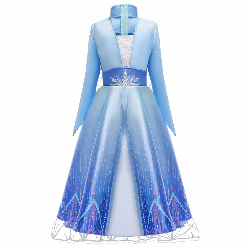 2020 New Elsa Dress Girls Elsa Costumes Snow Queen Elza Anna Princess Party Fantasia Vestidos Kids Girls Clothing Set